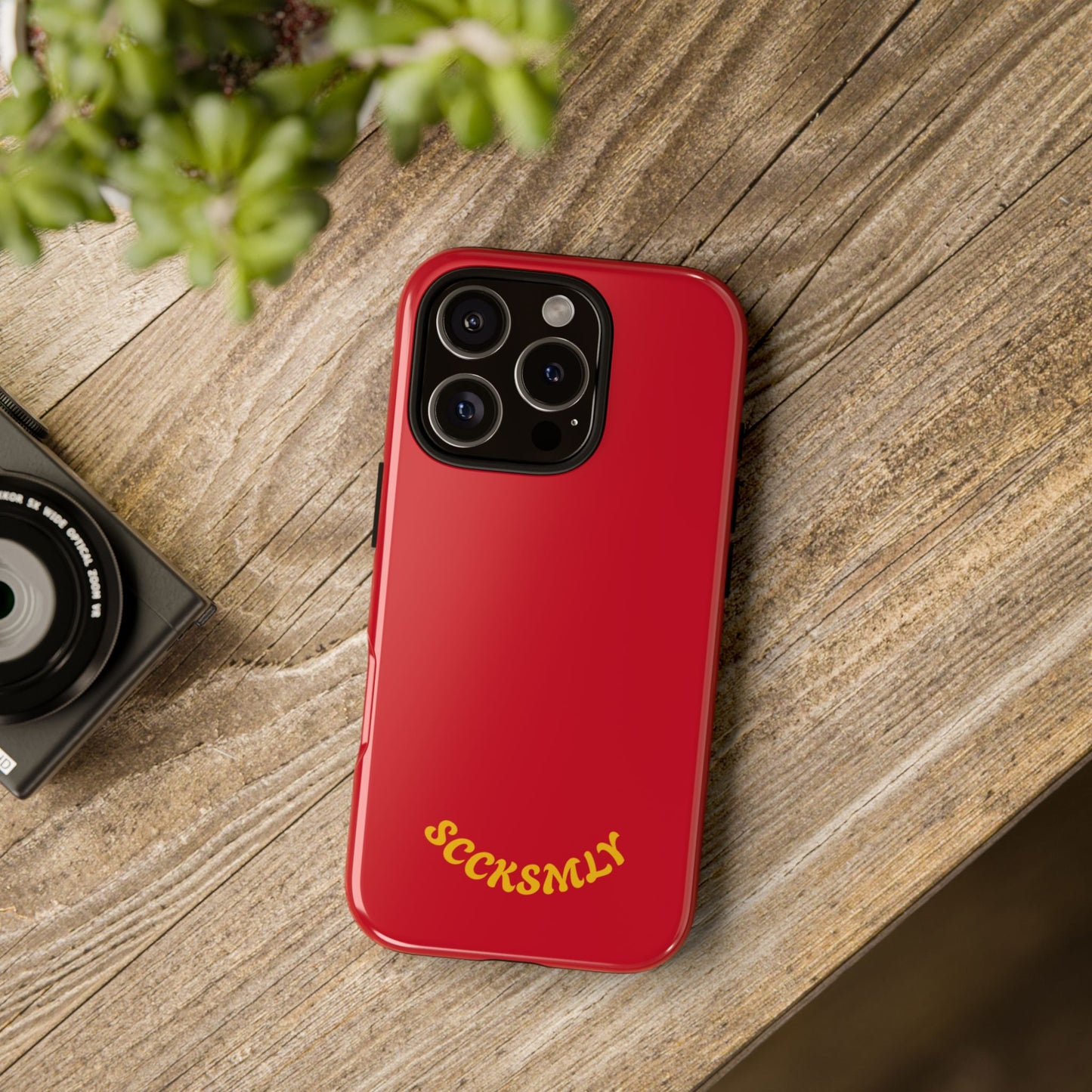 SOLID Calm Cherry Tough Case for Apple