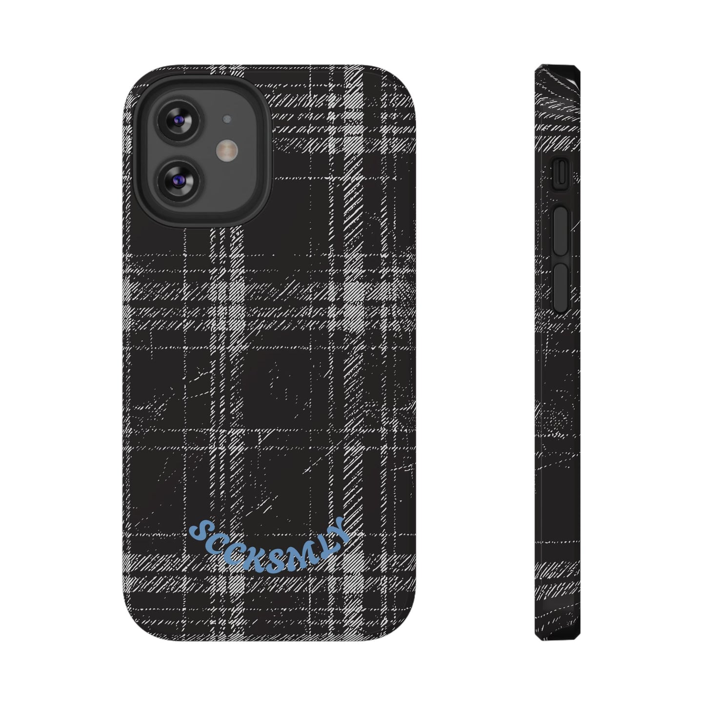 Smoky Grungy Plaid Phone Case for Apple