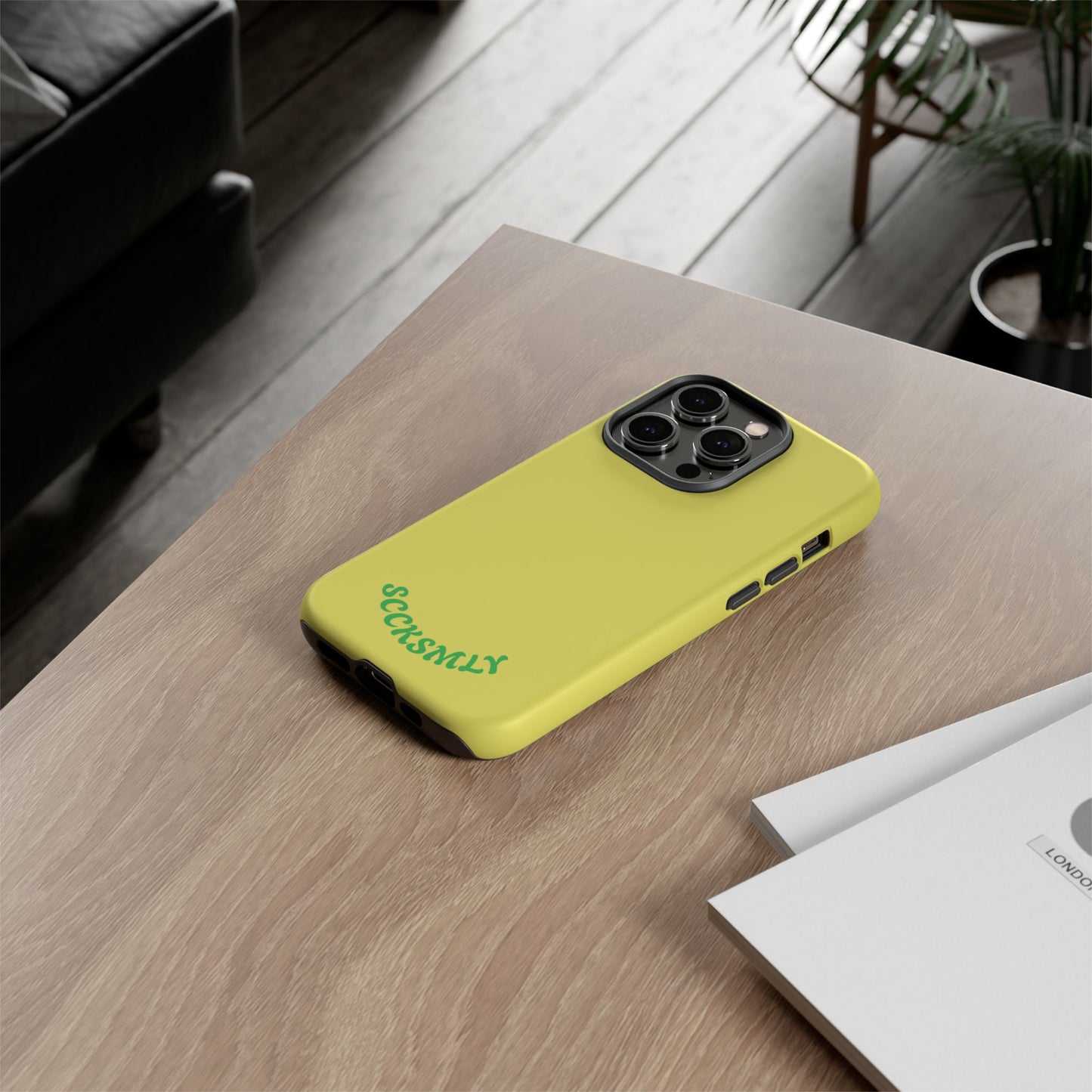 SOLID Lemon Pop Tough Case for Apple