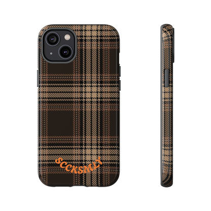 Brown Bread Plaid Tough Phone Case for Apple