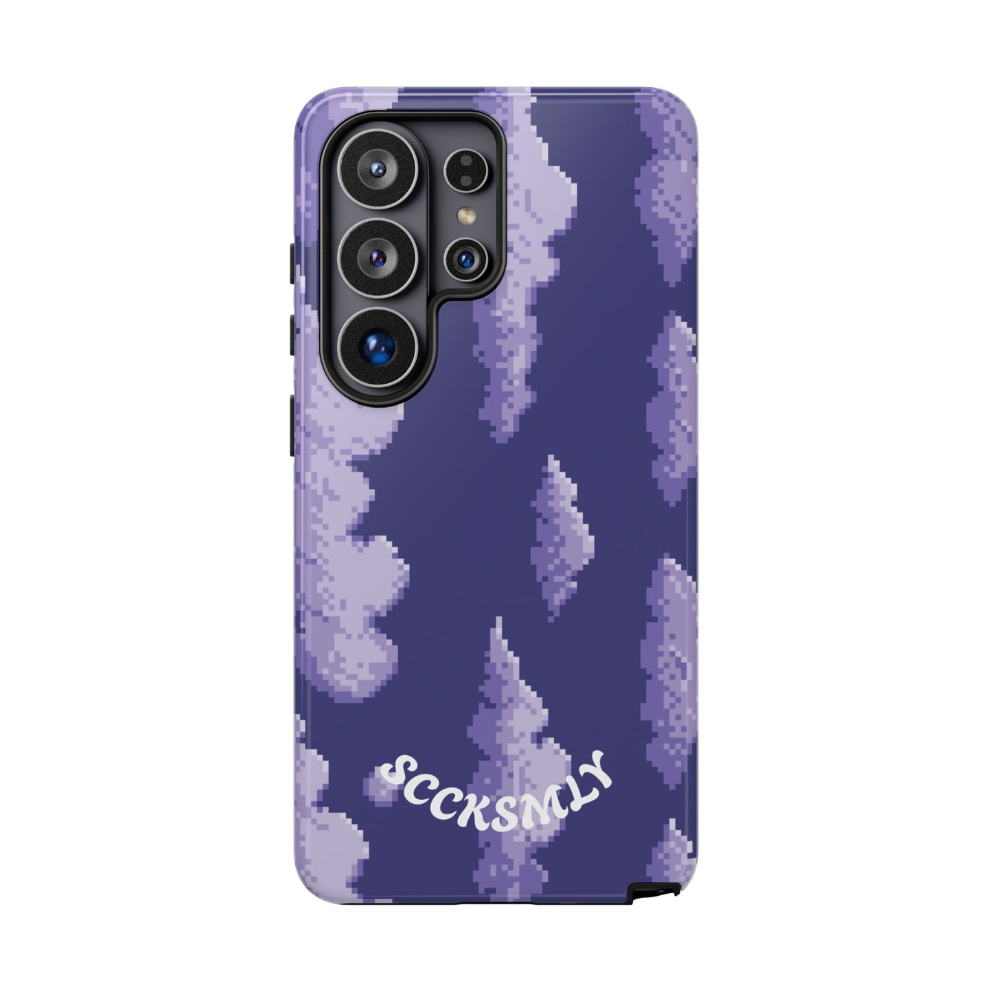 Lilac Pixel Cloud Tough Phone Case for Samsung