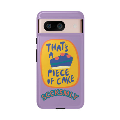 Light Purple "THAT'S A PIECE OF CAKE" Tough Phone Case for Google Pixel