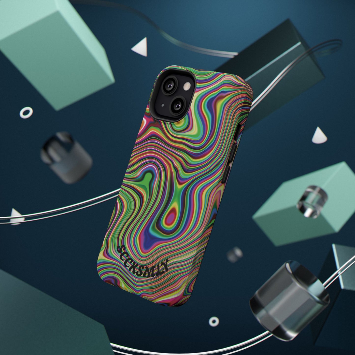 Acid Swirl Phone Case for Apple
