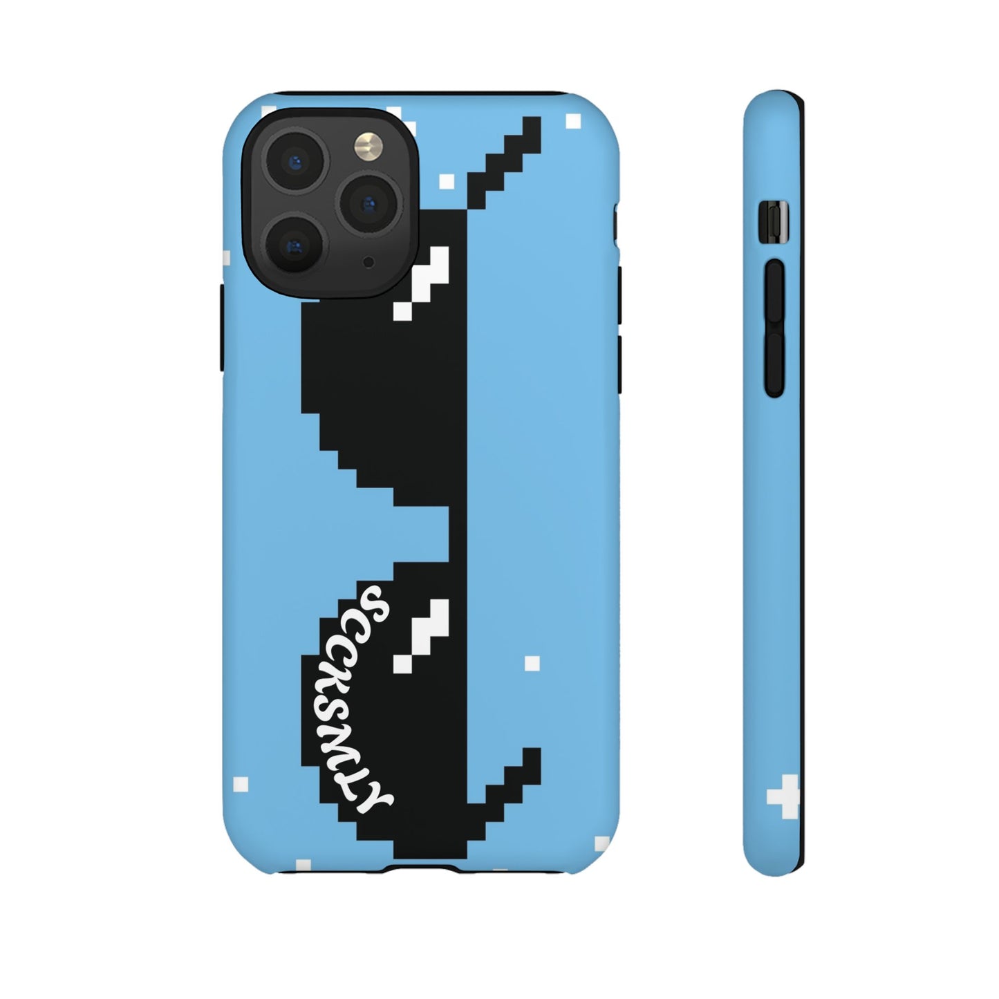 Pixel Glass Tough Phone Case for Apple