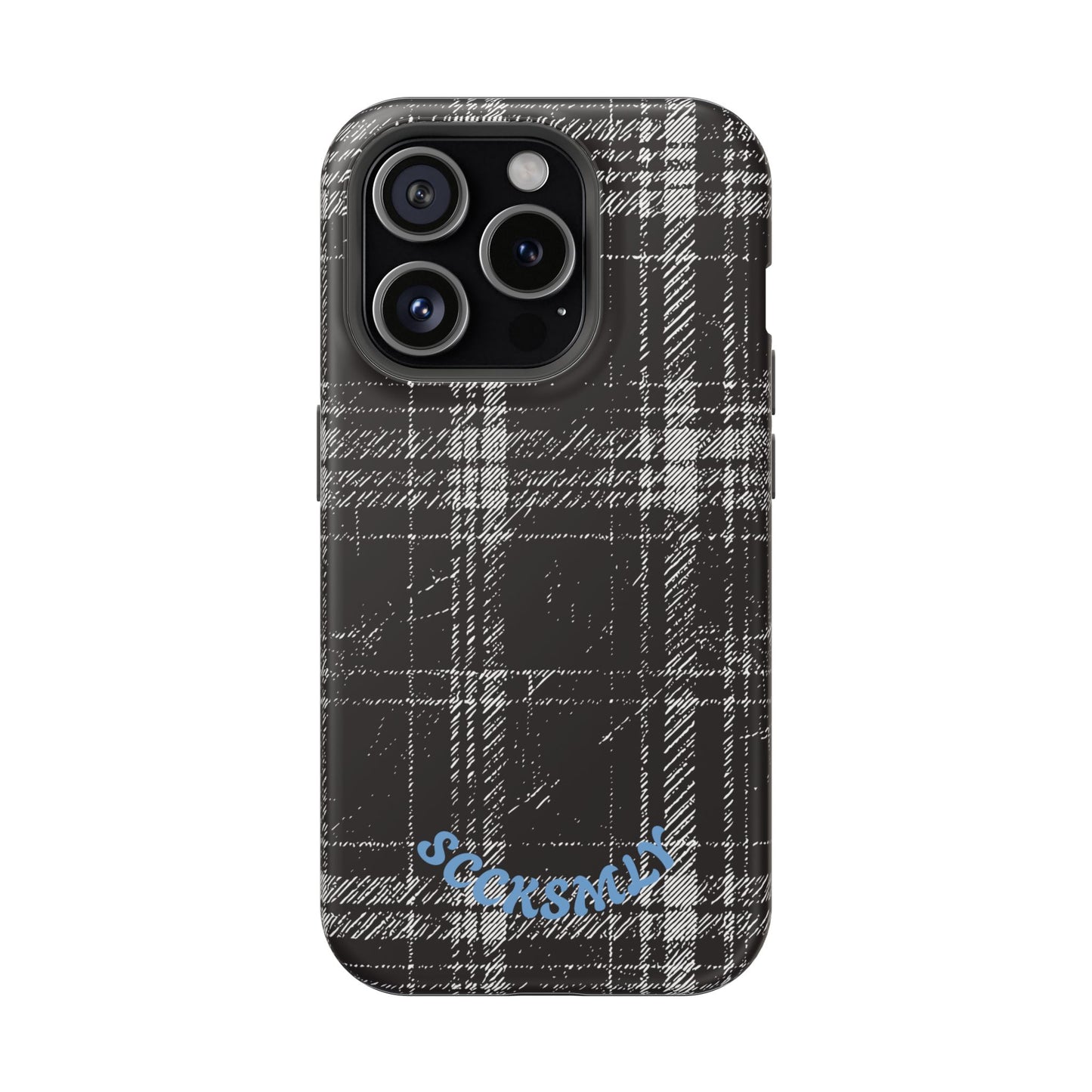 Smoky Grungy Plaid Phone Case for Apple