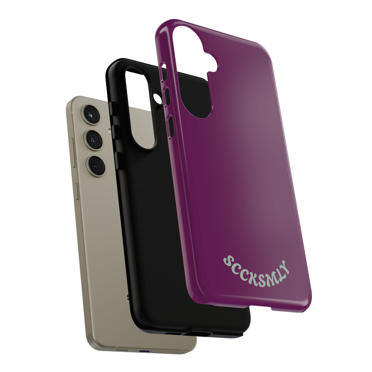 SOLID Amethyst Matte Tough Phone Case for Samsung