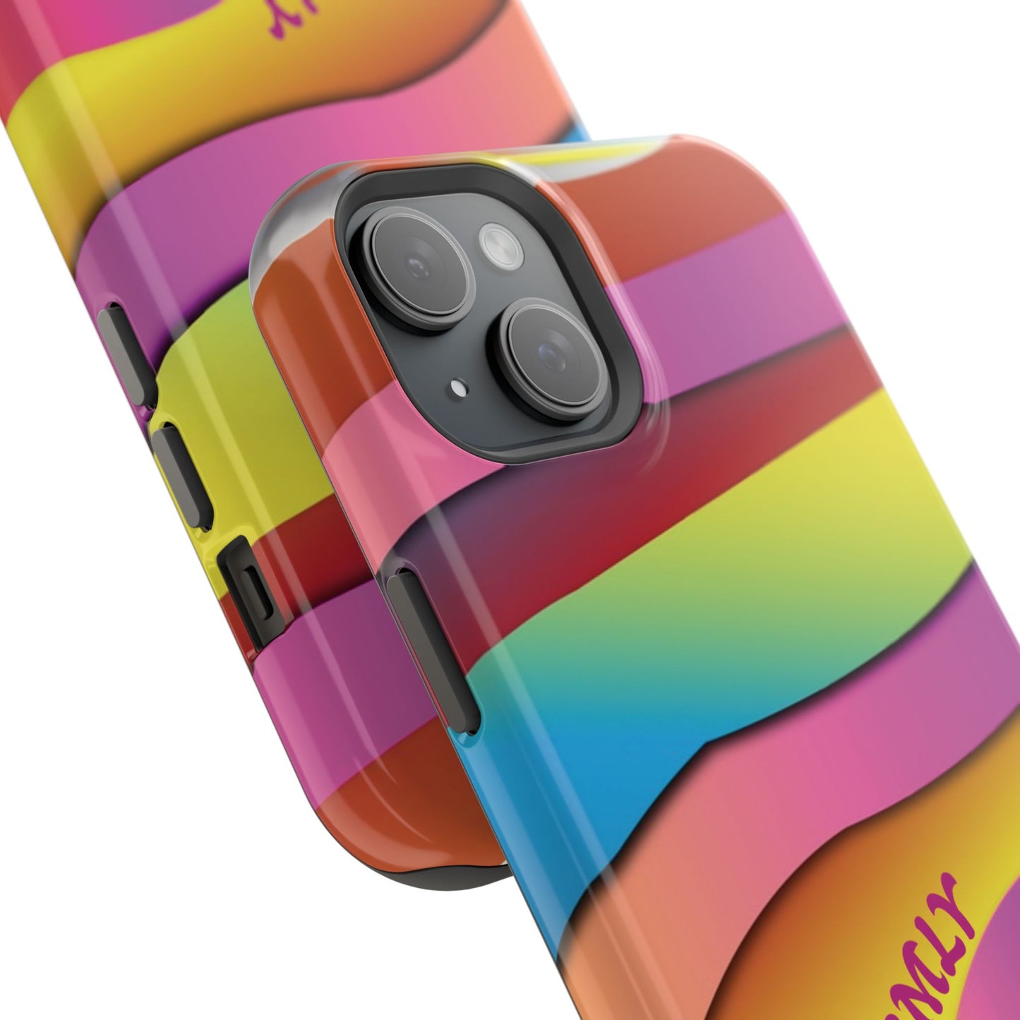 Modern Retro Rainbow Phone Case for "IOS or Apple"