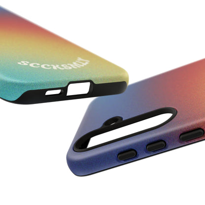 Faded Sunset Aura Tough Phone Case for Samsung