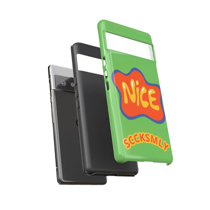 Green "NICE" Tough Phone Case for Google Pixel