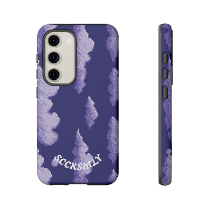 Lilac Pixel Cloud Tough Phone Case for Samsung
