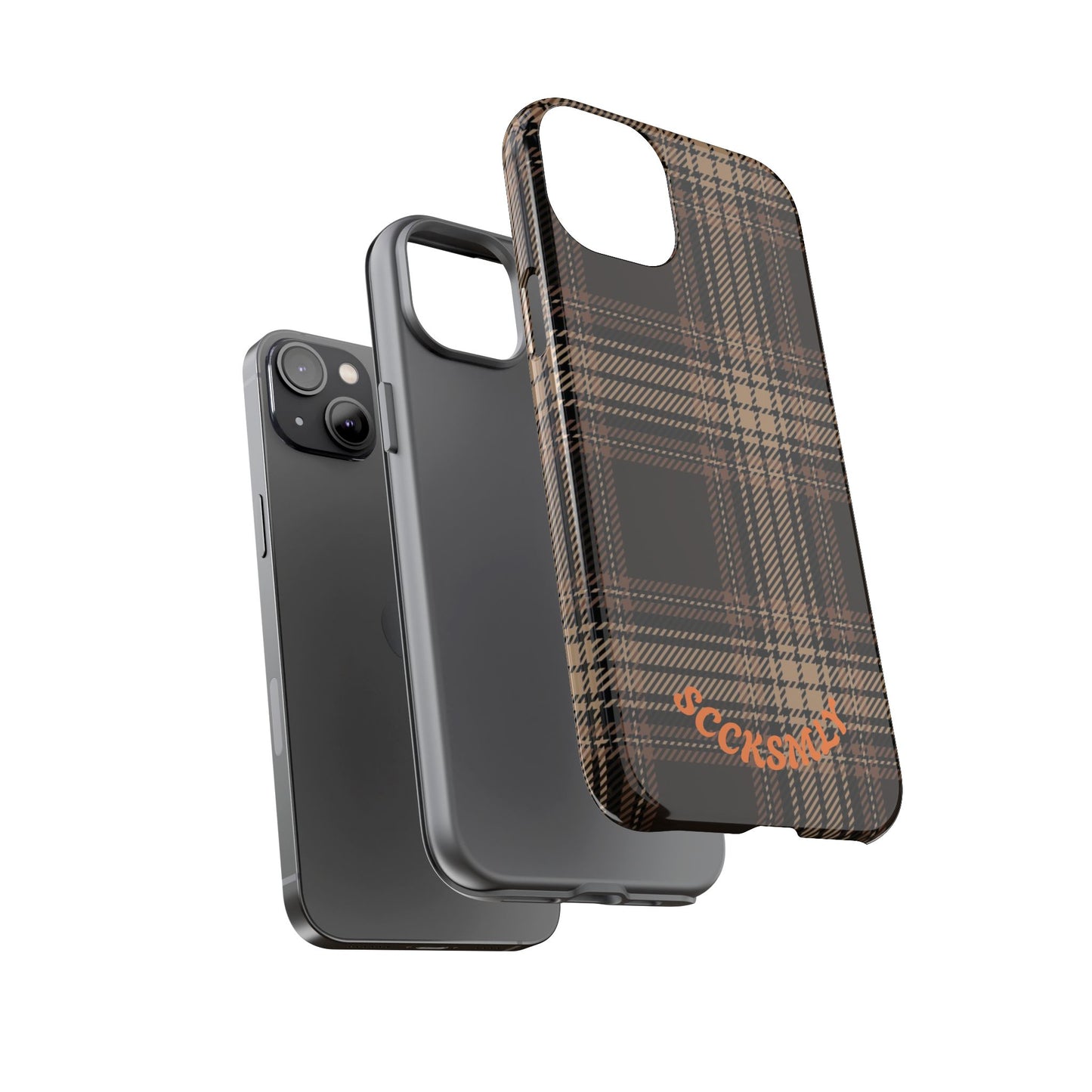 Brown Bread Plaid Tough Phone Case for Apple