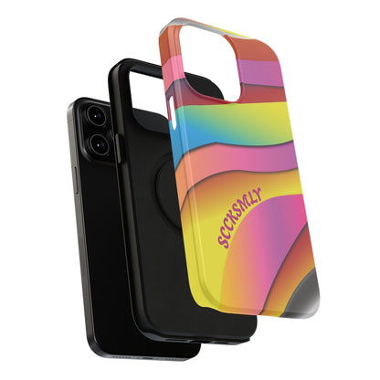 Modern Retro Rainbow Phone Case for Apple