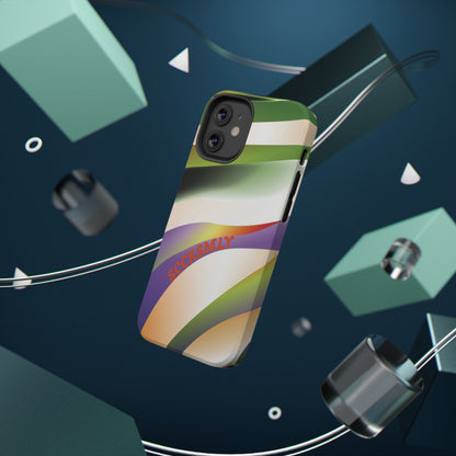 Green Waves Phone Case for Apple