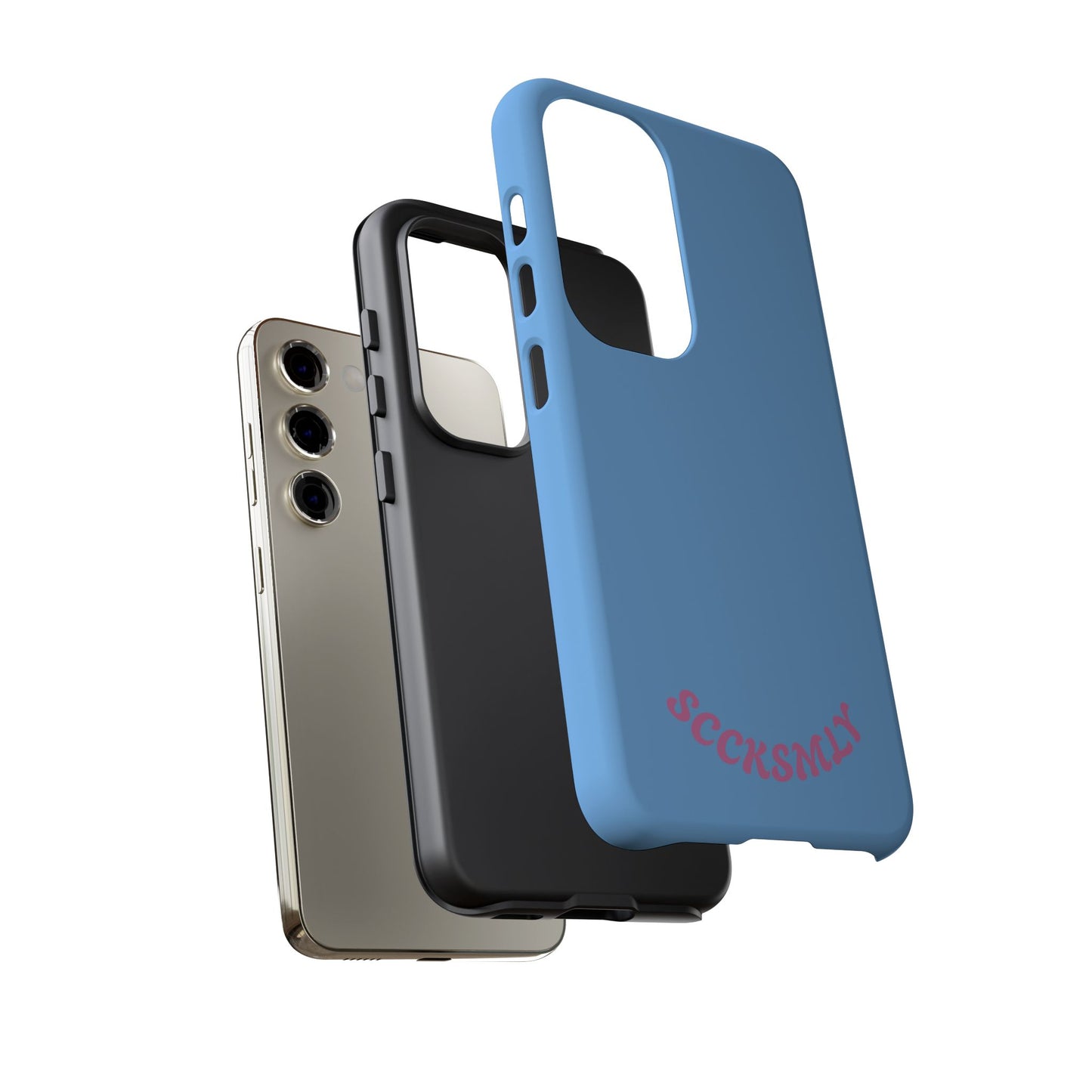 SOLID Blue Candie Tough Case for Samsung
