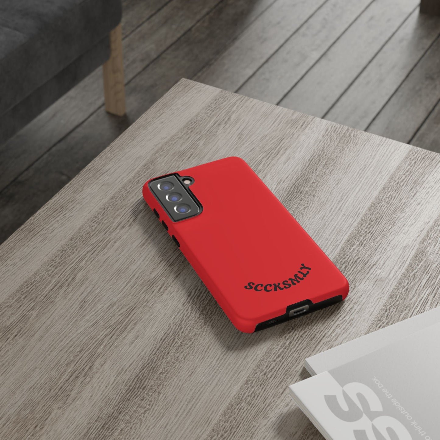 SOLID Screaming Red Tough Case for Samsung