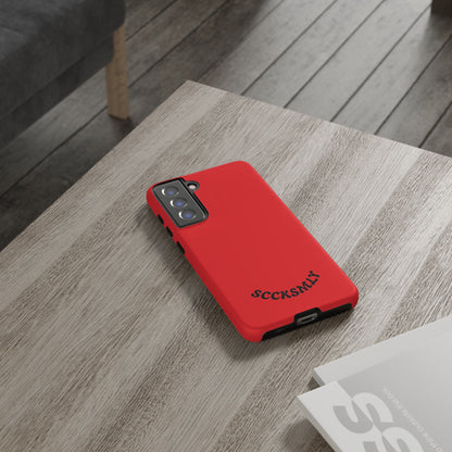SOLID Screaming Red Tough Case for Samsung