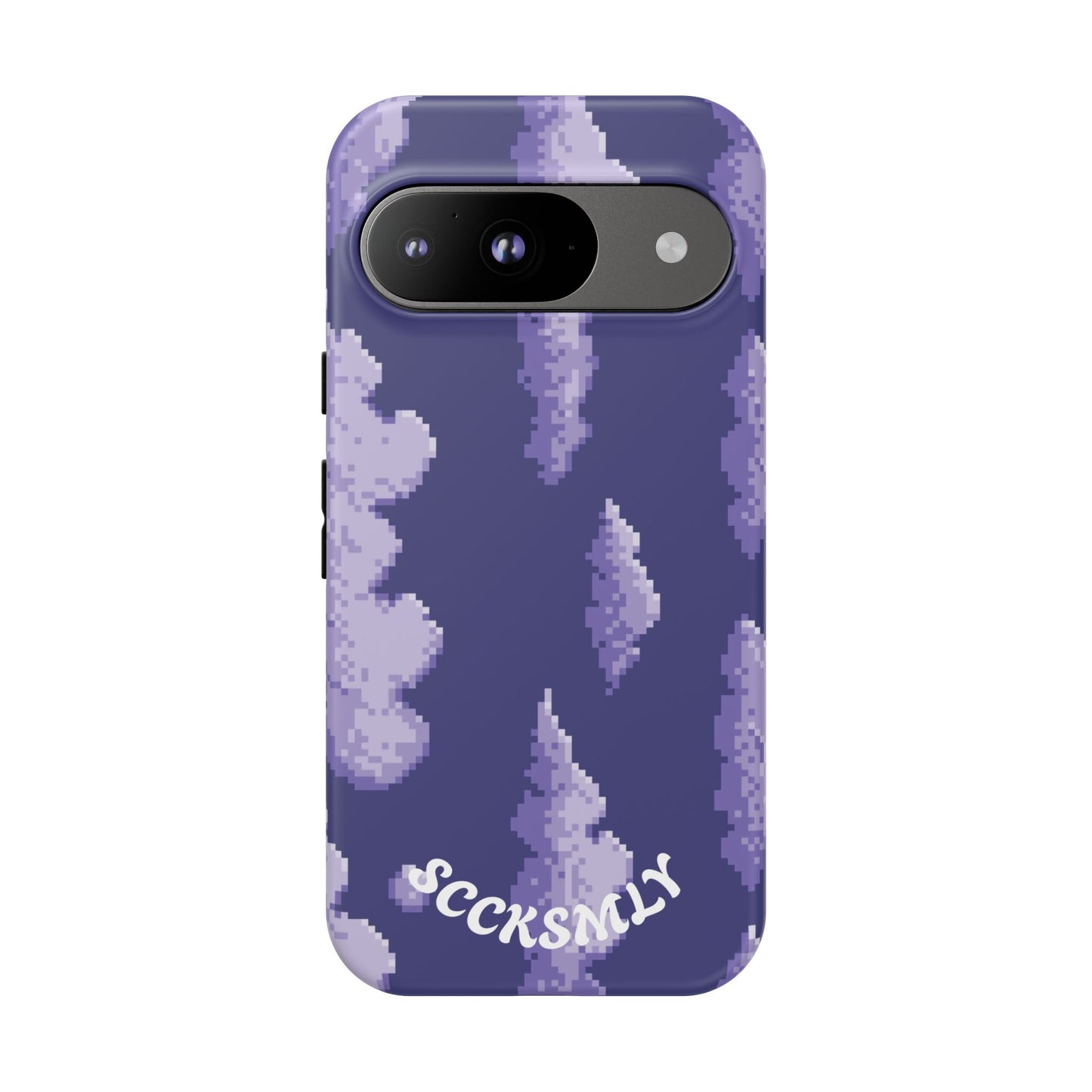 Lilac Pixel Cloud Tough Phone Case for Google Pixel
