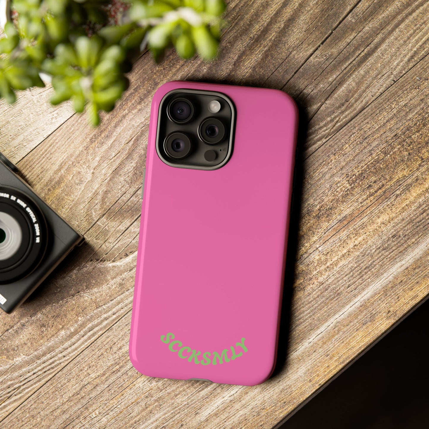 SOLID Sweet Static Pink Tough Case for Apple