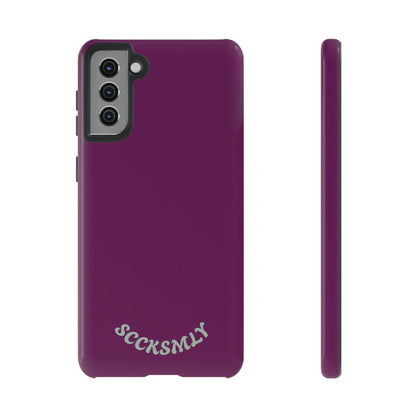 SOLID Amethyst Matte Tough Phone Case for Samsung