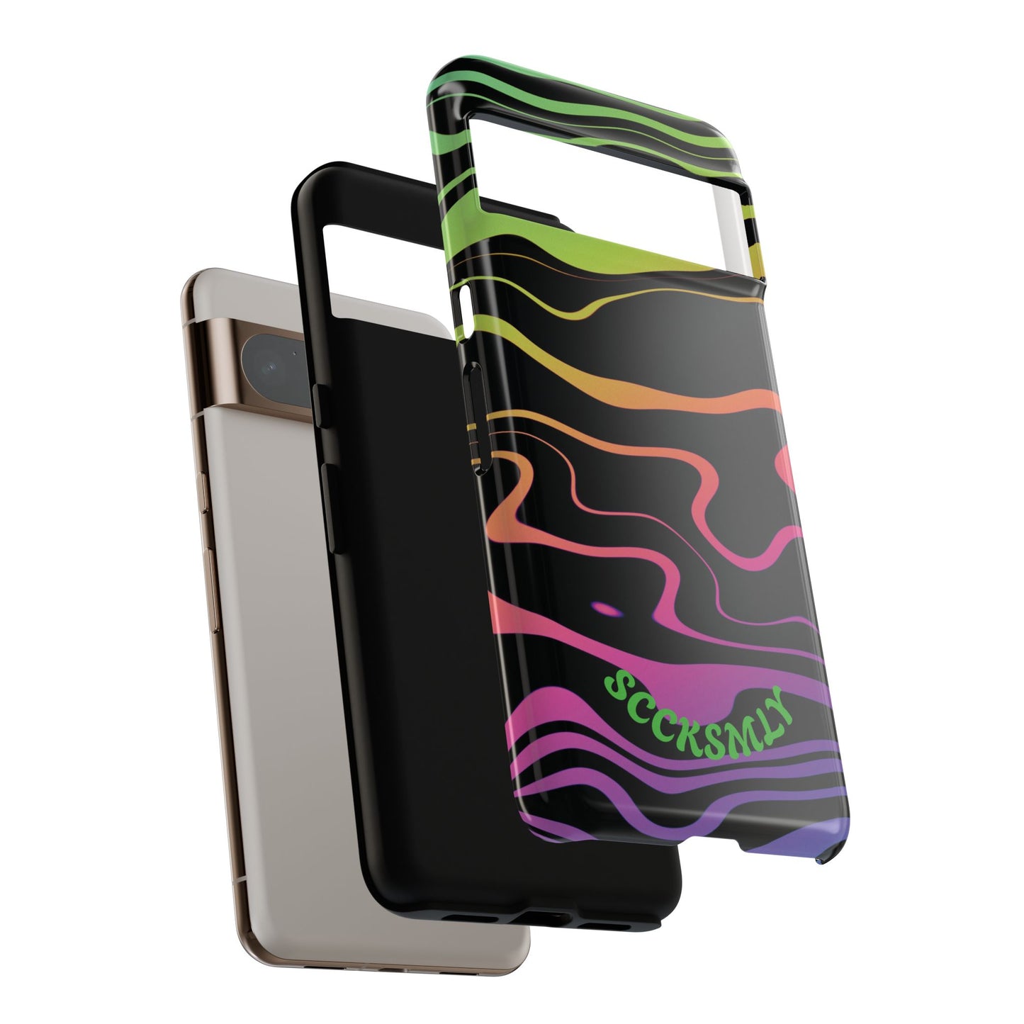 Dark Rainbow Tough Case For Google Pixel