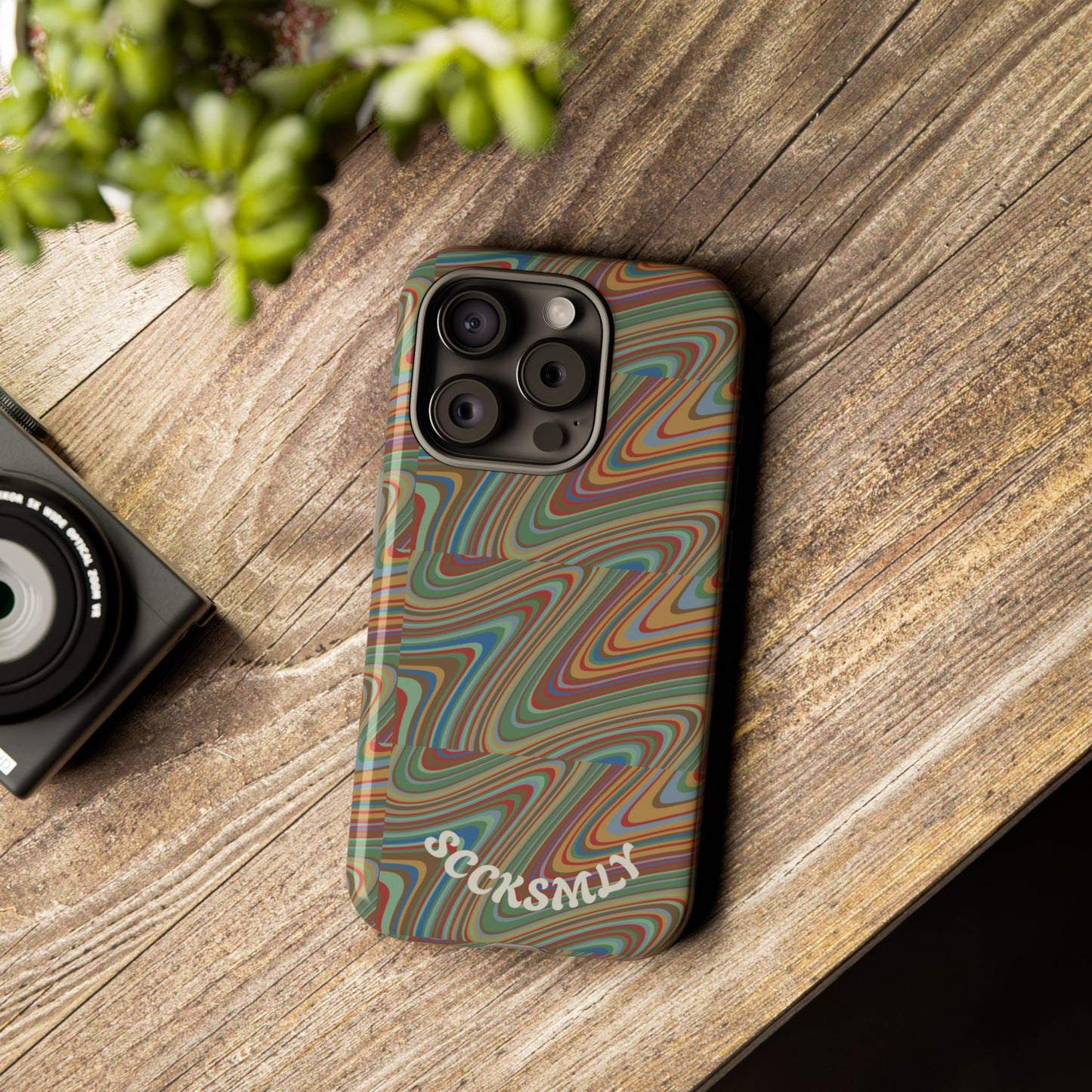 Earthly Waves Tough Phone Case for Apple