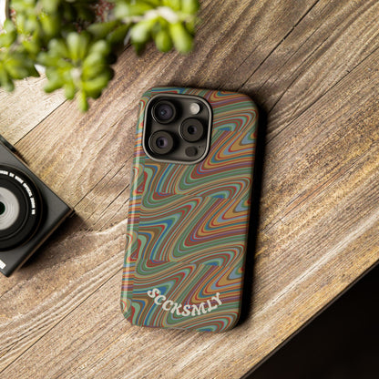 Earthly Waves Tough Phone Case for Apple