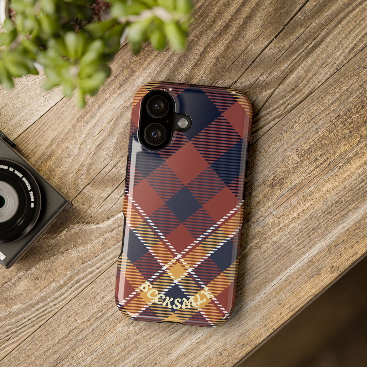Harvest Tartan Phone Case for Apple
