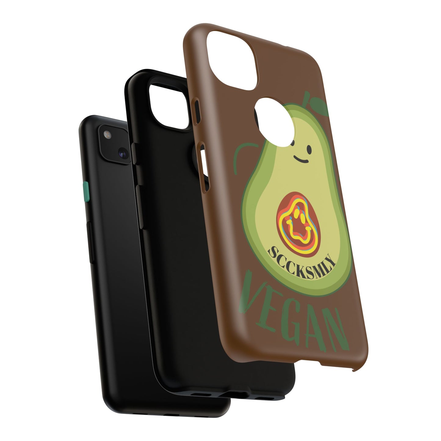 "Google Pixel" Playful Vegan Avocado Phone Case - Tough, Durable Protection with a Fun Design