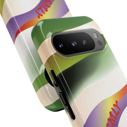 Green Waves Phone Case for Google Pixel