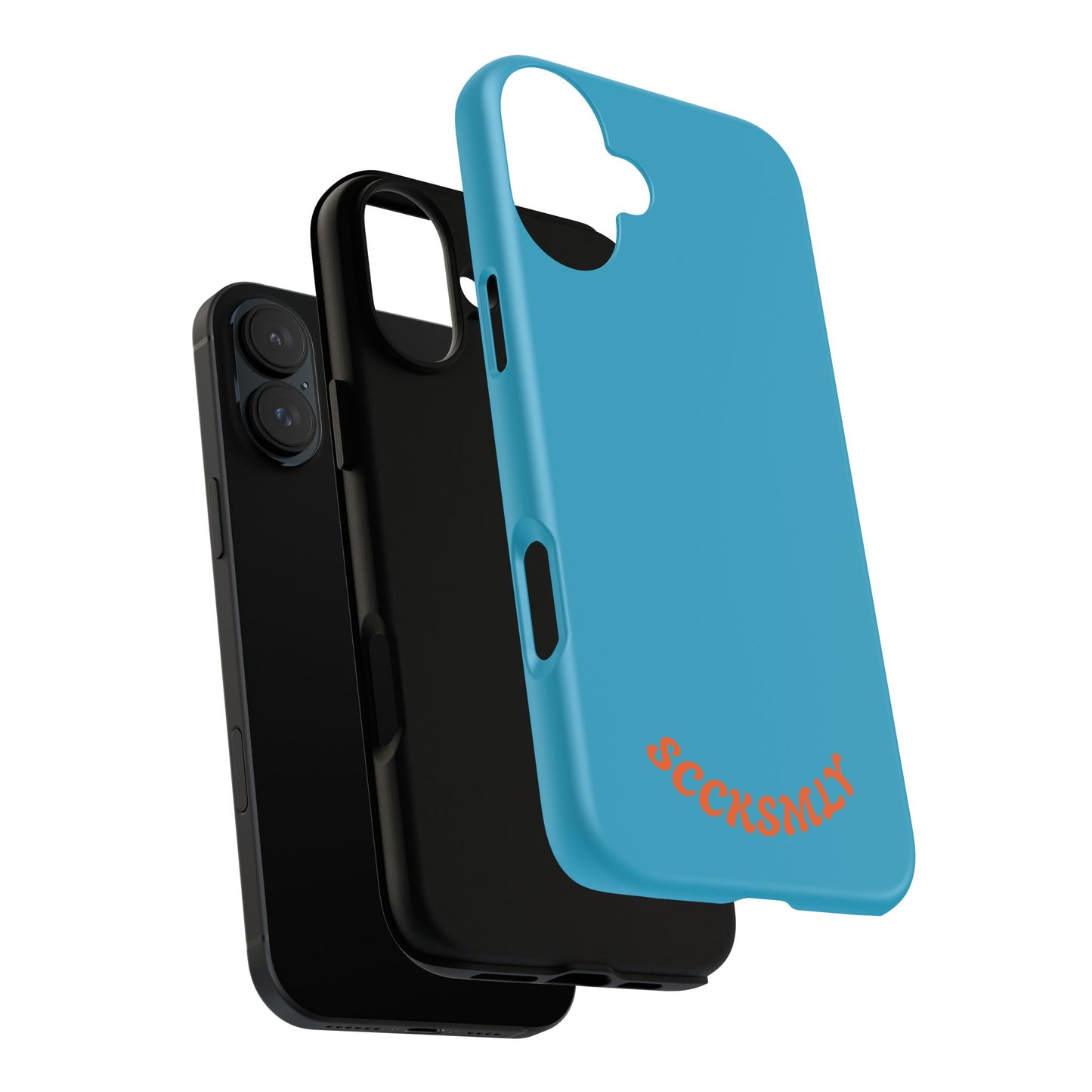 SOLID Blue Spook Tough Case for Apple