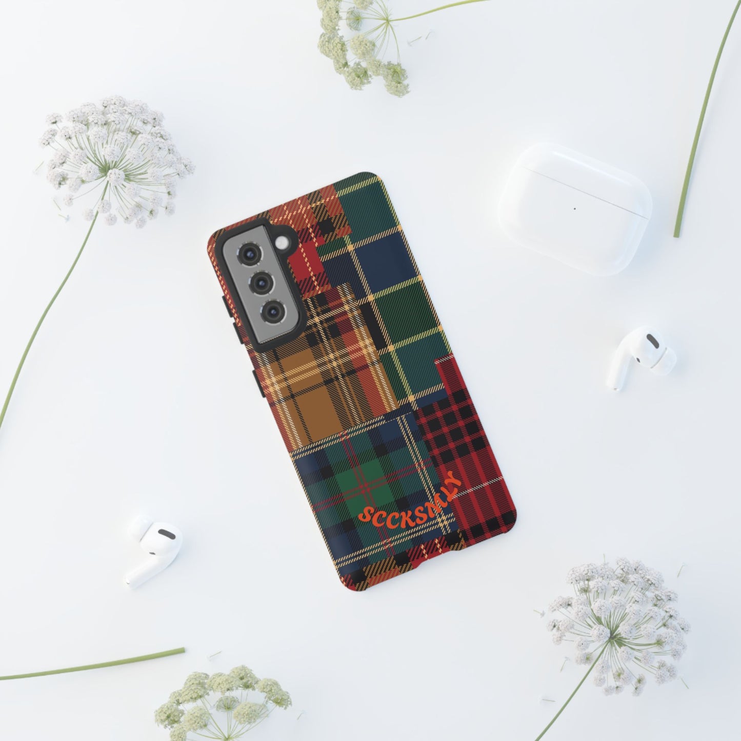Heritage Hues Patchwork Tough Phone Case for Samsung