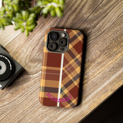 Autumn Plaid Phone Case for Apple