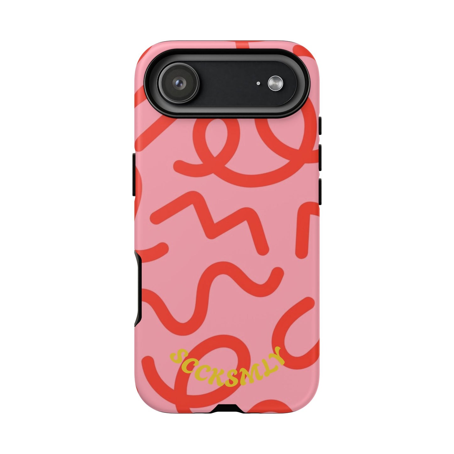 Red Candy Swirls Tough Case for Apple