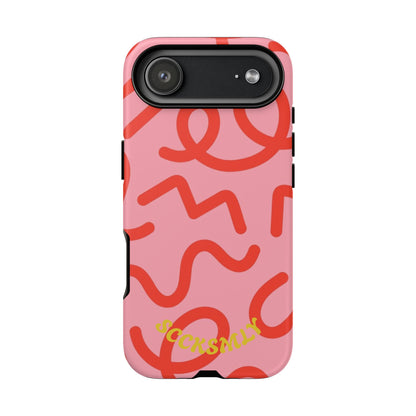 Red Candy Swirls Tough Case for Apple