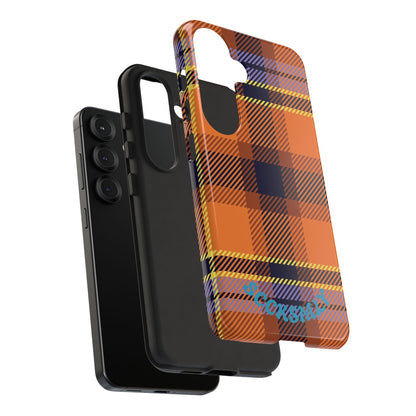 Orange Sickle Plaid Phone Case for Samsung