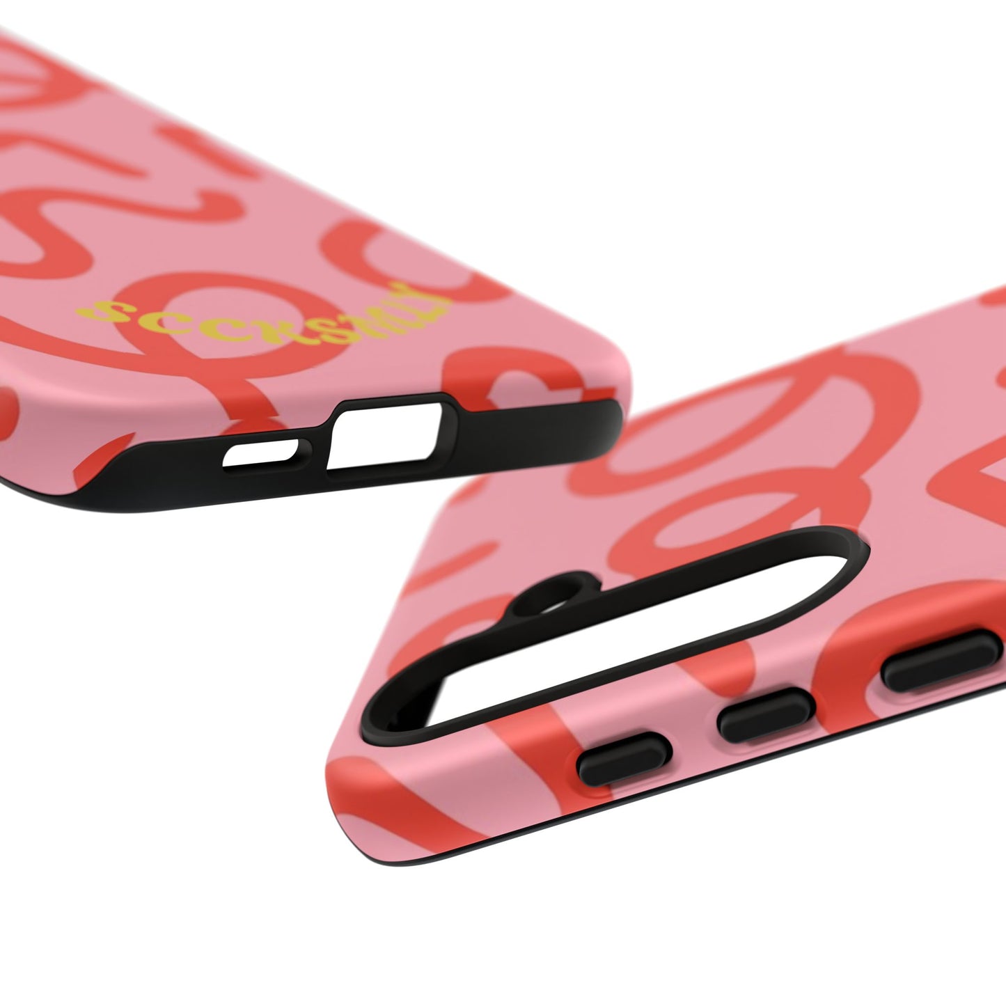 Red Candy Swirls Tough Phone Case for Samsung