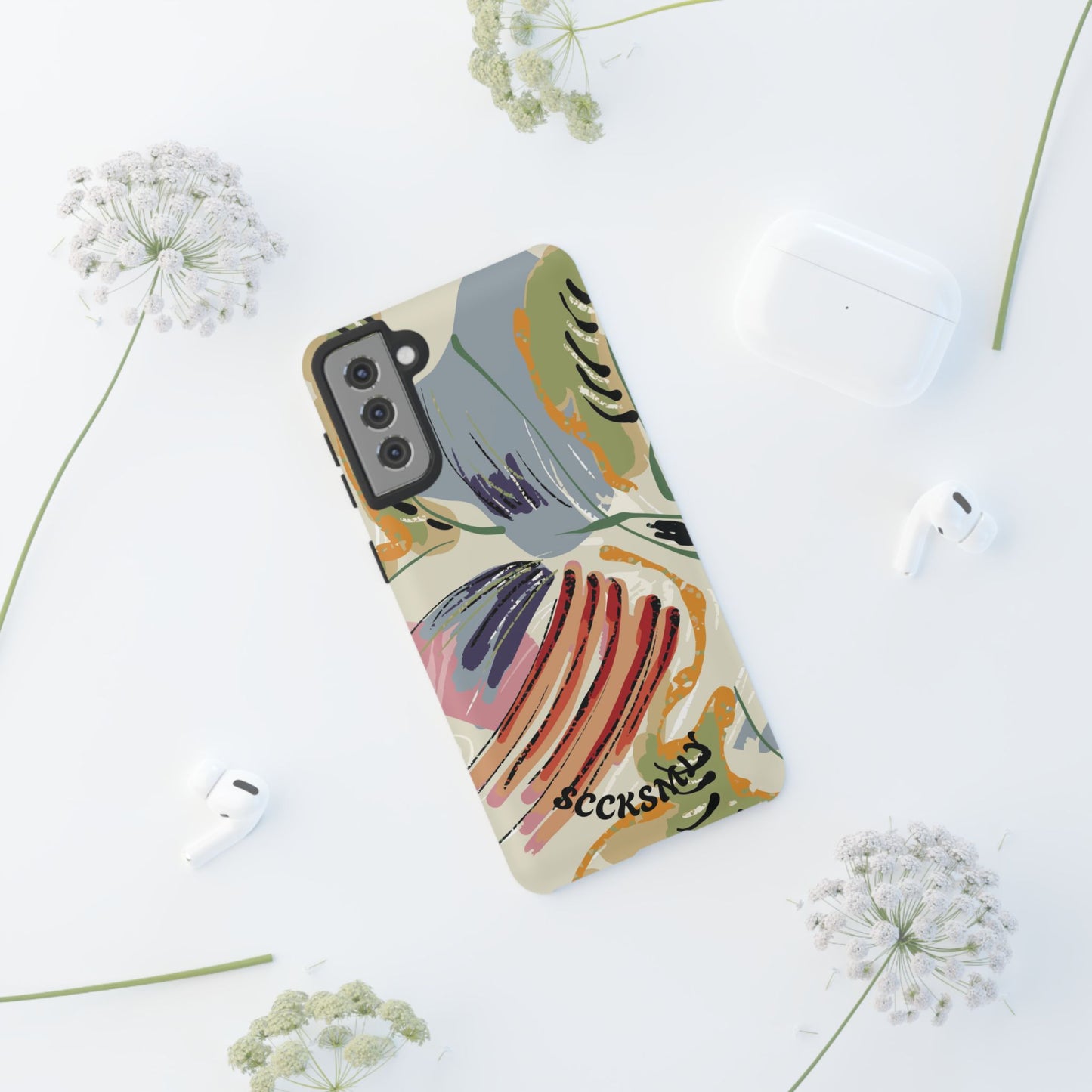 Botanical Strokes Palette Tough Phone Case for Samsung