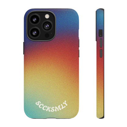 Faded Sunset Aura Tough Phone Case for Apple