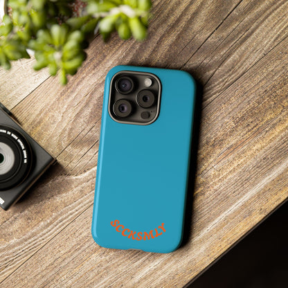 SOLID Blue Spook Tough Case for Apple