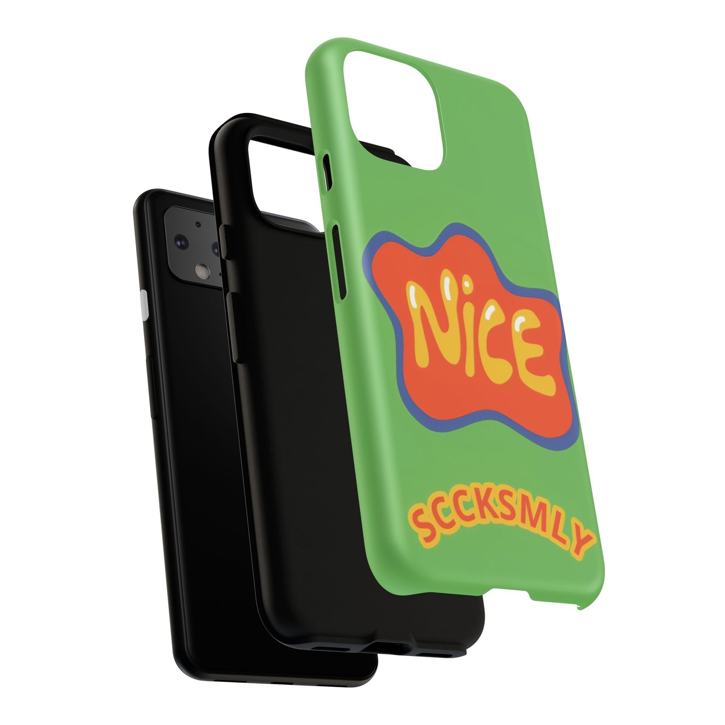 Green "NICE" Tough Phone Case for Google Pixel