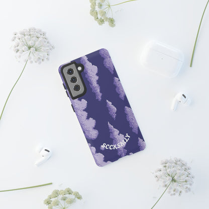 Lilac Pixel Cloud Tough Phone Case for Samsung