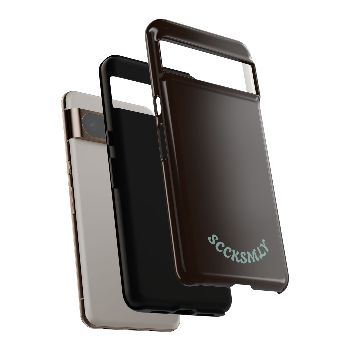 SOLID Espresso Mint Tough Phone Case for Google Pixel