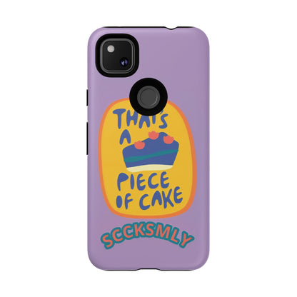 Light Purple "THAT'S A PIECE OF CAKE" Tough Phone Case for Google Pixel