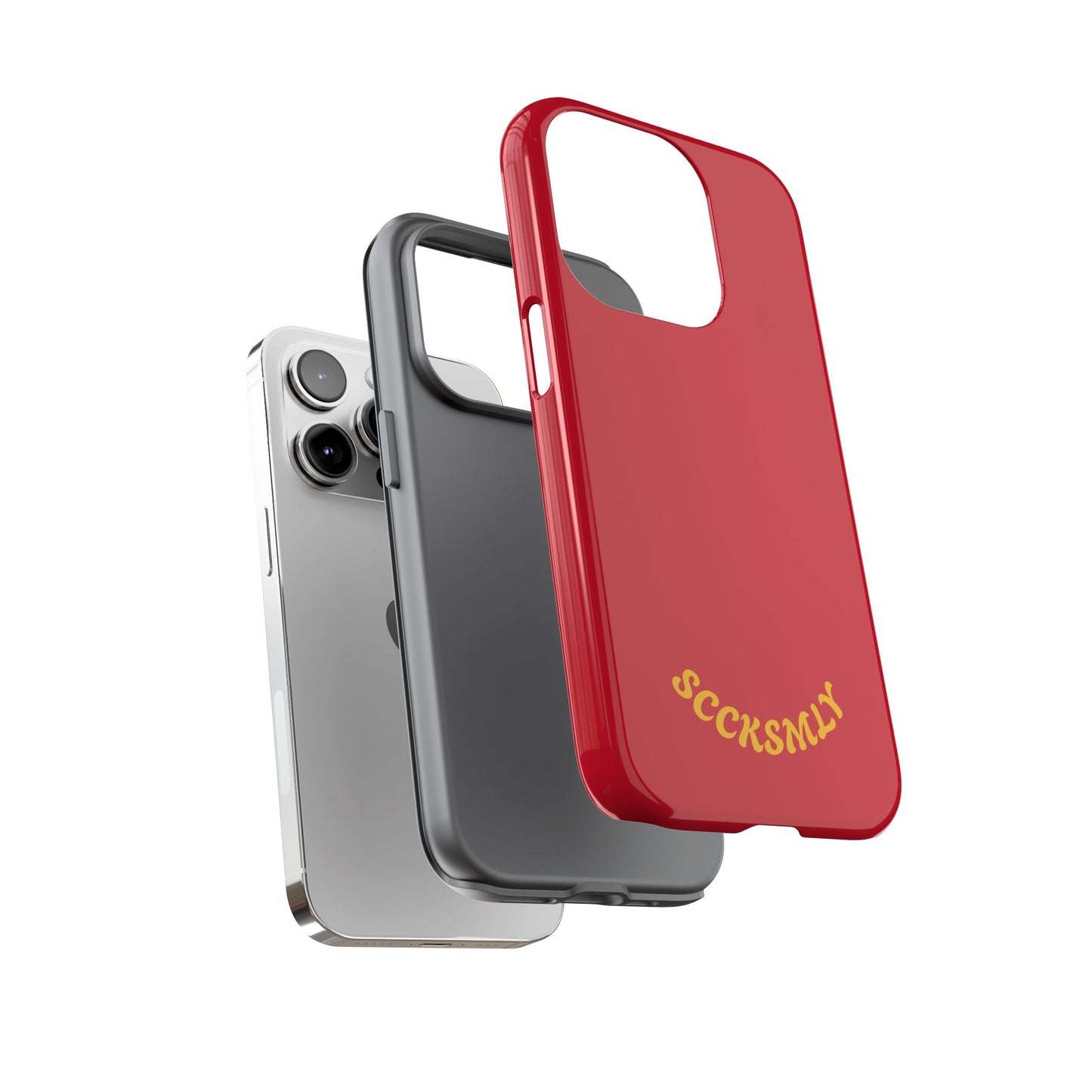 SOLID Calm Cherry Tough Case for Apple