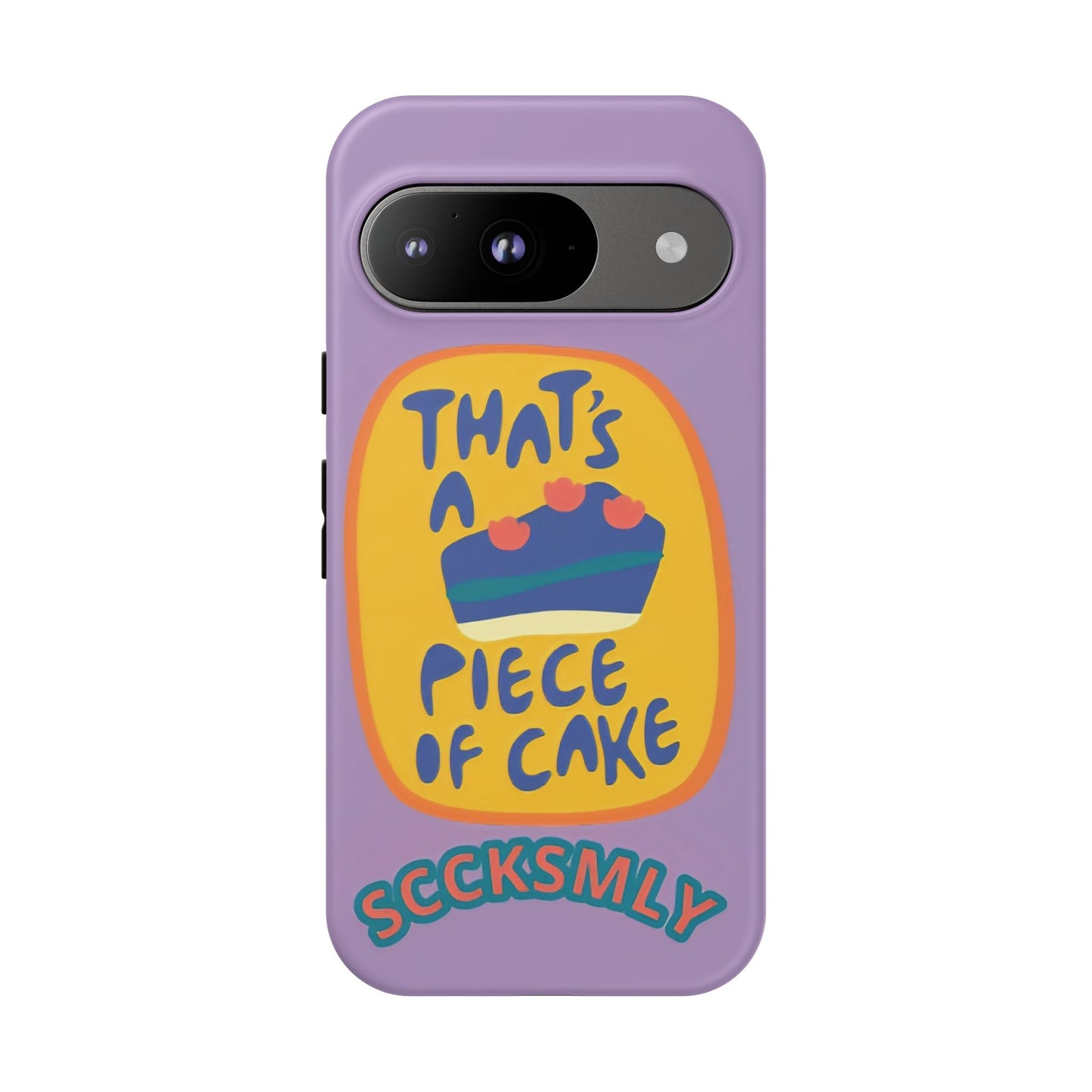 Light Purple "THAT'S A PIECE OF CAKE" Tough Phone Case for Google Pixel