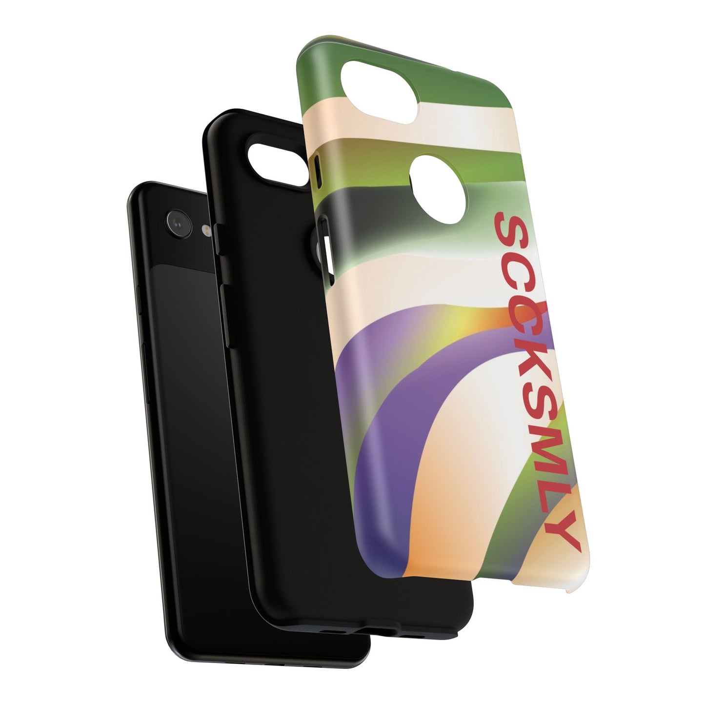 Green Waves Phone Case for Google Pixel