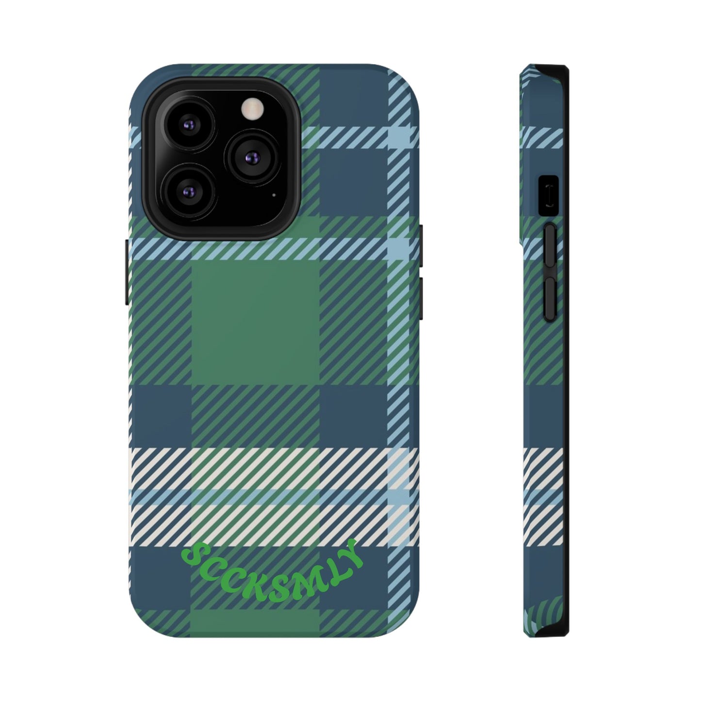 Earth and Sky Plaid Phone Case for Apple