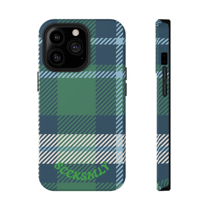 Earth and Sky Plaid Phone Case for Apple