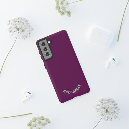 SOLID Amethyst Matte Tough Phone Case for Samsung