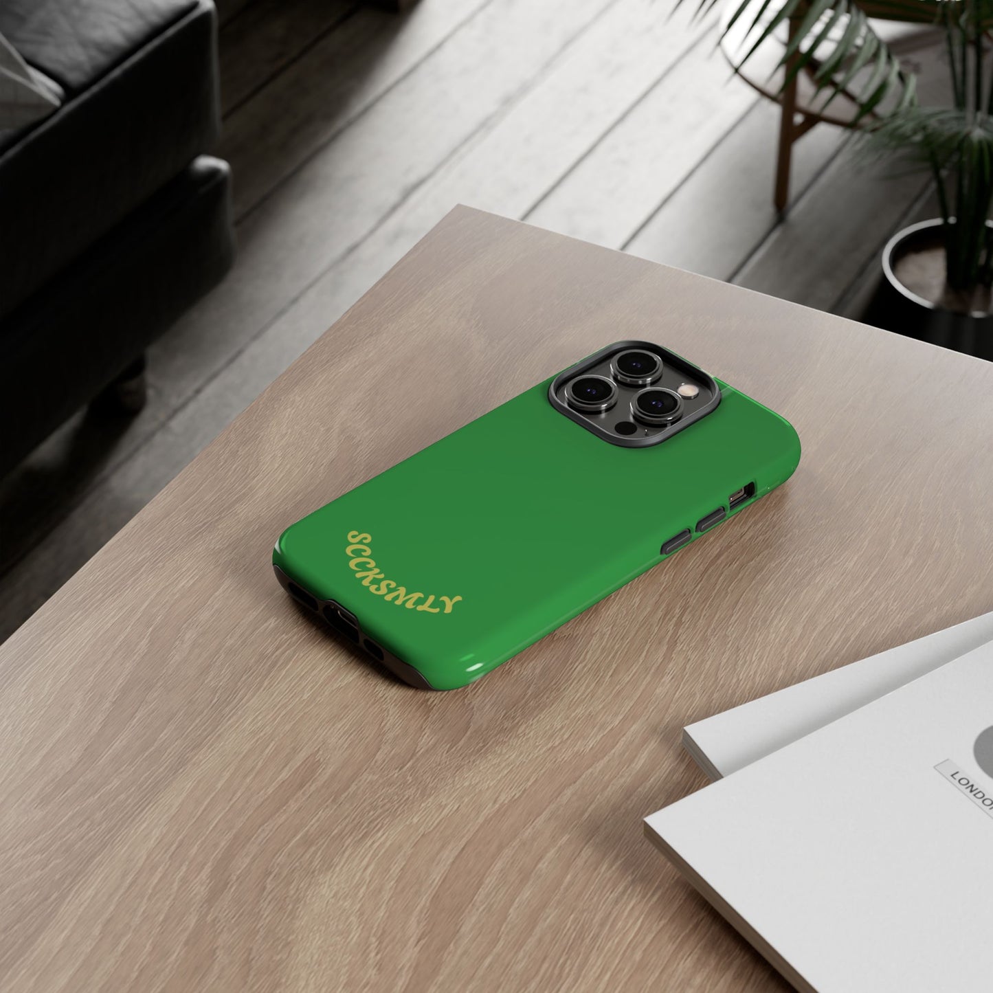SOLID Green Grin Tough Case for Apple